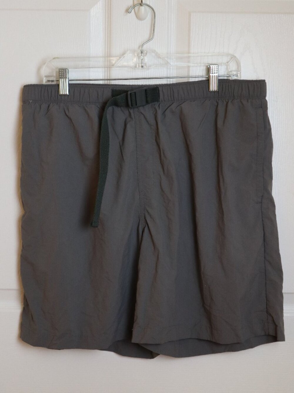 Columbia Shorts Mens Sz L Nylon Elastic Waist Belt Hiking Outdoors Swimwear